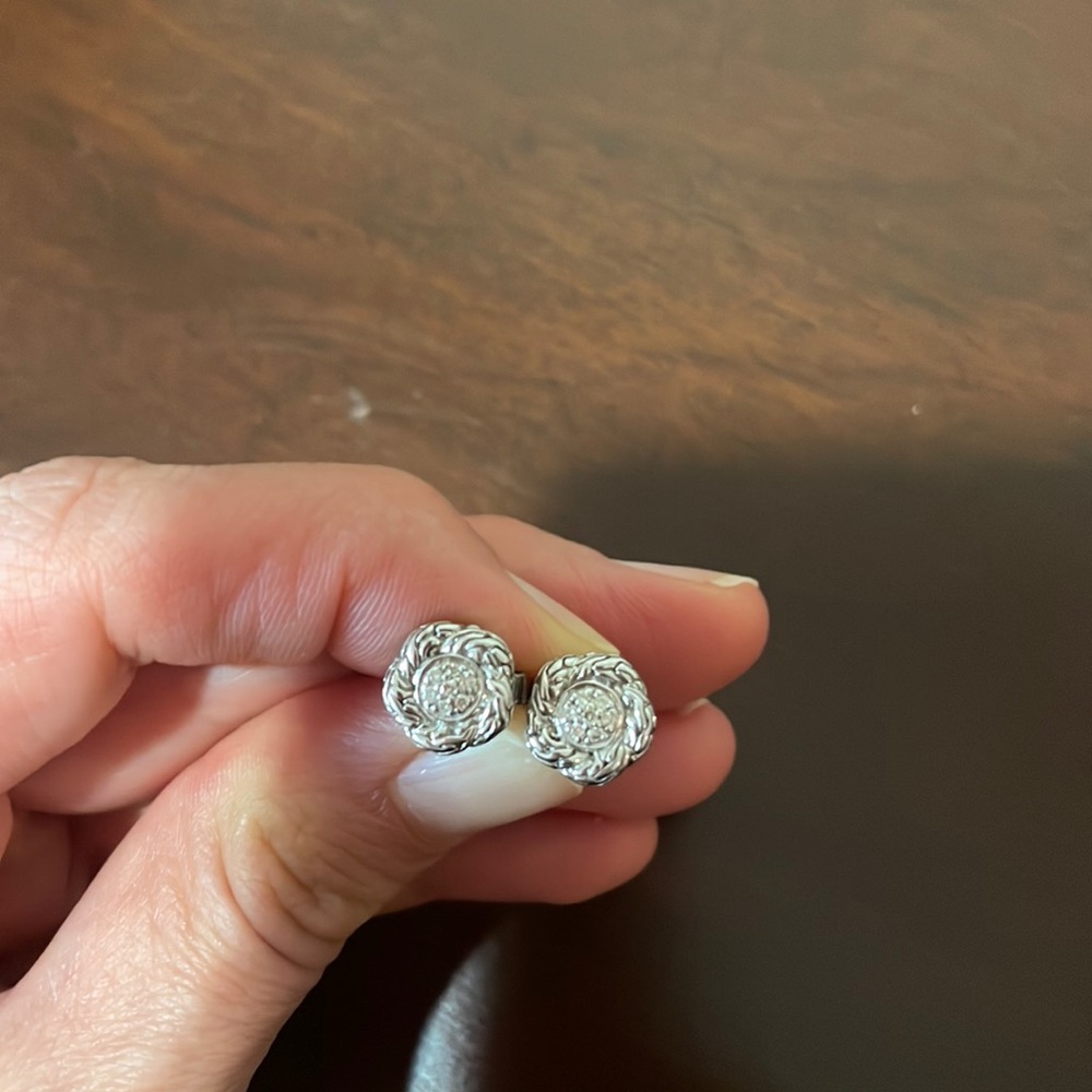 John Hardy diamond studs!